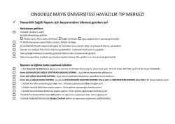 Sağlık Muayenesi takip formu