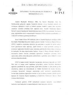 ICIST Tanıtım Notu