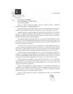 Cumhurbaşkanı - D&uuml;nya Enerji Konseyi T&uuml;rk Milli Komitesi