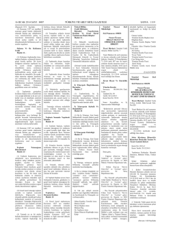 8487 sayılı T&uuml;rkiye Ticaret Sicili Gazetesi 26.12.2013