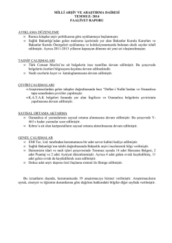 temmuz - milli arşiv ve araştırma dairesi