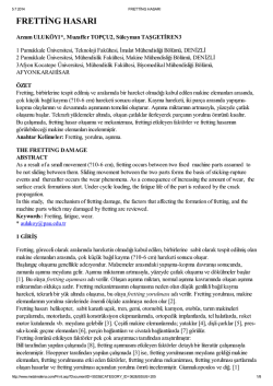 FRETTİNG HASARI