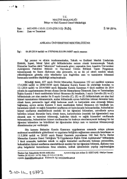 maliye bakanlığı - Ankara &Uuml;niversitesi