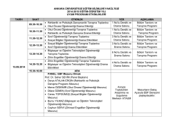 Eğitim Bilimleri Fak&uuml;ltesi - Uyum Koordinat&ouml;rl&uuml;ğ&uuml;