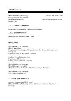 CV (İndirme : 1) - Akademik ve Blog Sistemi Mehmet Akif Ersoy
