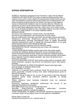 SUPRAX S&Uuml;SPANSİYON