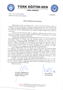 İlgili yazı i&ccedil;in tıklayınız. - T&uuml;rk Eğitim-Sen