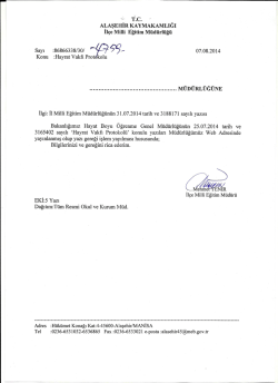 Hayrat Vakfı Protokol&uuml; &uuml;st yazı ve ekleri i&ccedil;in tıklayınız