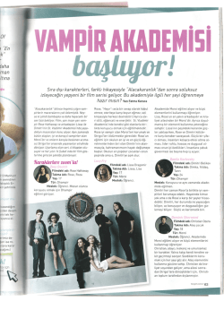 VAMPİR AKADEMİSİ Başlıyor Hey Girl