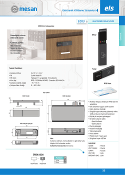 Elektronik Kilitleme Sistemleri 133