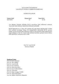 2 Temmuz 2014 Tarihli Toplantı Tutanağı