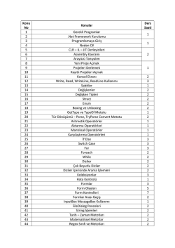 Eğitim i&ccedil;eriğini indirin - &Ouml;nder Bilgisayar Kursu
