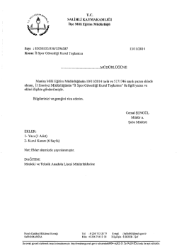 T.C. SALİHLİ KAYMAKAMLIĞI İı&ccedil;e Miııi Eğitim M&uuml;d&uuml;rl&uuml;ğ&uuml;