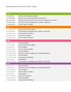 Ankara Eğitim Takvimi - &Ccedil;&ouml;z&uuml;mPark Bilişim Portalı