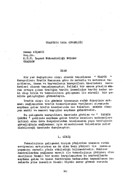 Trafikte Yaya G&uuml;venliği