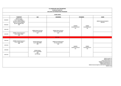 2014-2015 G&uuml;z D&ouml;nemi II. Sınıf Ders Programı