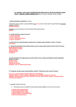 d.&uuml;. eğitim fak&uuml;ltesi ilk&ouml;ğretim b&ouml;l&uuml;m&uuml; sosyal bilgiler eğitimi 2.sınıf