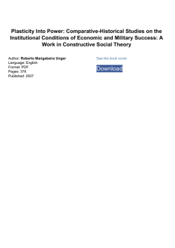 Plasticity Into Power: Comparative