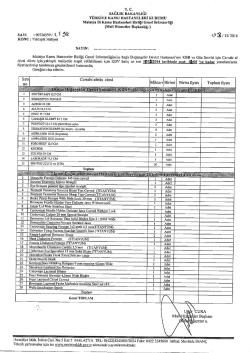 2 kısım cerrahi alet alımı fiyatlandırma ve t