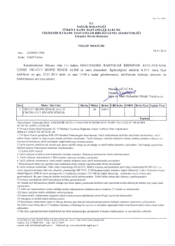 T.C SAĞLIK BAKANLIĞI T&Uuml;RKİYE KAMU HASTANELER KURUMU
