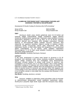 aluminyum y&uuml;zeyindeki oksit tabakasının sodyum dikromat s&uuml;lf&uuml;rik