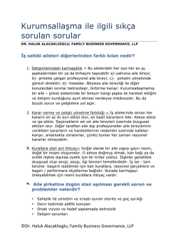 Sik&ccedil;a Sorulan Sorular