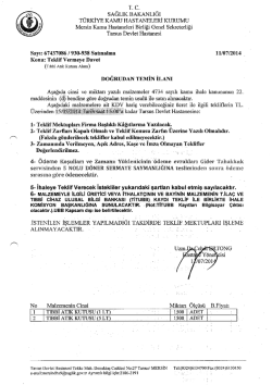 sAĞLıK BAKANLIĞI - Tarsus Devlet Hastanesi
