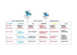 mavi şirinler haftalık program - &Ouml;zel Mavi Umut Oyun ve Sanat Evi