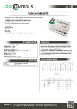 fan coıl &ccedil;oklama &uuml;nitesi - Otomasyon Kontrol Market