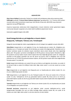 Kendi kategorilerinde en &ccedil;ok beğenilen e-ticaret siteleri