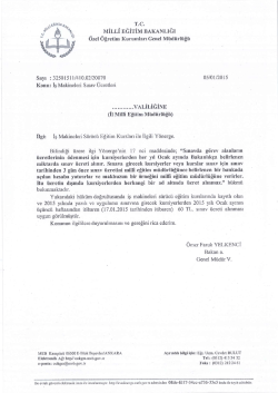 İş Makineleri Operat&ouml;rl&uuml;k Kursları 2015 Yılı Sınav &Uuml;cretleri