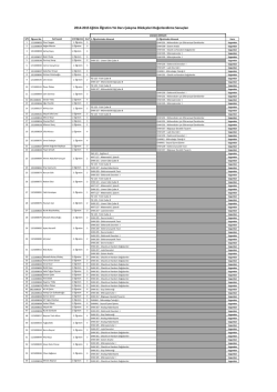 2013-2014 G&uuml;z Ders &Ccedil;akışma Dilek&ccedil;e Değerlendirmeleri