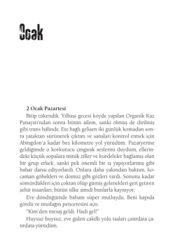 2 Ocak Pazartesi Bitip t&uuml;kendik. Yılbaşı gecesi k&ouml;yde