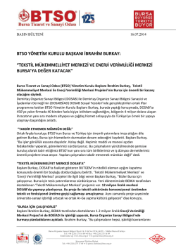 DOSAB İftari BTSO Başkanı İbrahim Burkay