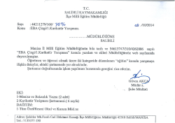 rc. sALIHLI KAYMAKAMLIĞI Il&ccedil;e Milli Eğitim M&uuml;d&uuml;rl&uuml;ğ&uuml;