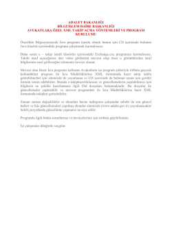 c) Genel A&ccedil;ıklamalar