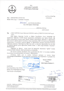 T.c. ADIYAMAN vALİLİĞİ İı Miı&uuml; Eğitim M&uuml;d&uuml;rl&uuml;ğ&uuml;
