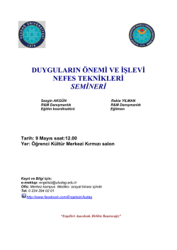 duyguların &ouml;nemi ve işlevi nefes teknikleri semineri