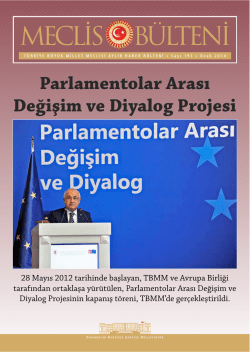Parlamentolar Arası Değişim ve Diyalog Projesi