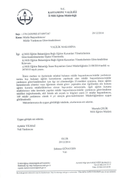 g&ouml;revlendirme onay - Kastamonu Milli Eğitim M&uuml;d&uuml;rl&uuml;ğ&uuml;