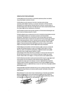cERııAHi ALETLER TEKNiK şARTNAıvıEsi
