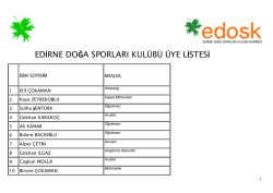dosyayı indir - Edirne Doğa Sporları Kul&uuml;b&uuml;