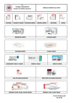 Ambalajı Benzer İla&ccedil; Listesi