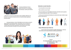Tanıtım Broşürü için tıklayınız