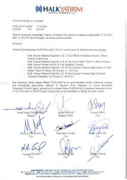 Fon Denet&ccedil;i Değişikliği Duyurusu