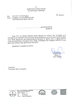 sayı ı 53411678- 335.01/5 30 (&iacute;../09/2014