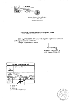 Kanun Teklifinin Metni - T&uuml;rkiye B&uuml;y&uuml;k Millet Meclisi
