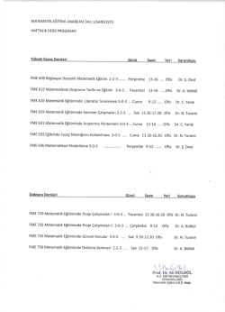 Matematik Eğitimi