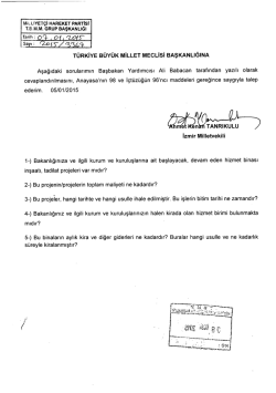 Tarih: of? . 01, fwr? - T&uuml;rkiye B&uuml;y&uuml;k Millet Meclisi