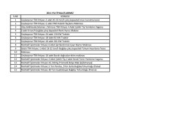 2011 yılı ithalatlarımız